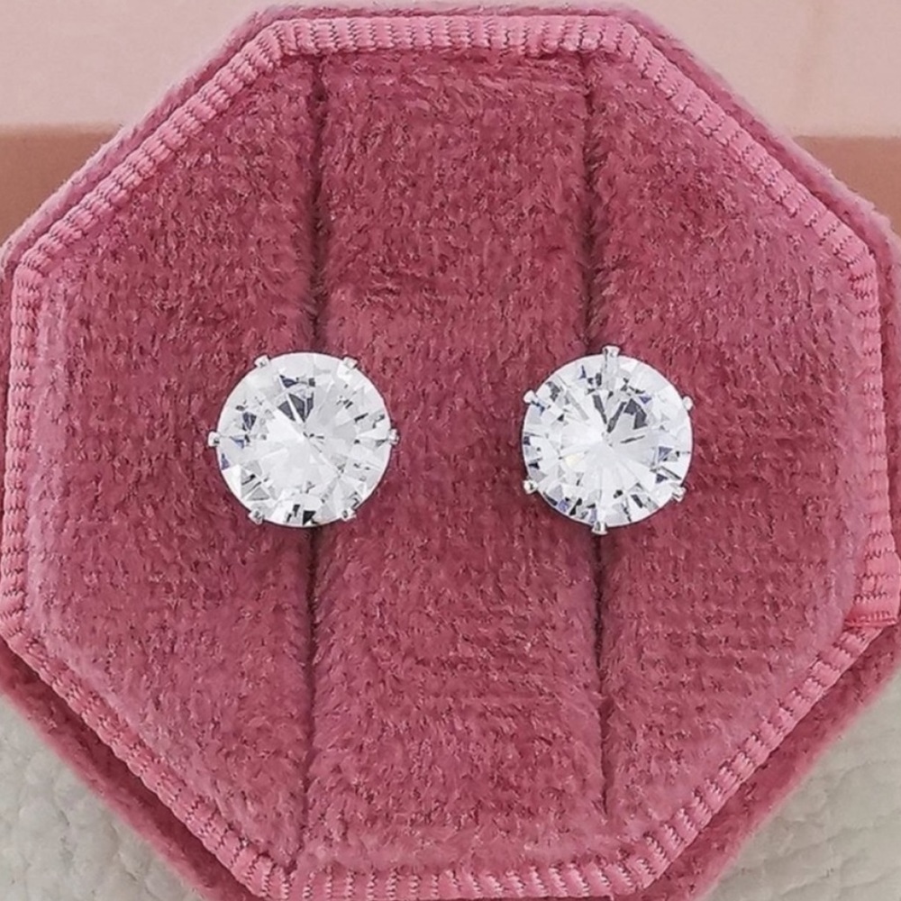 NEW 2.5 CT DIAMOND STUD EARRINGS, NICE EARRINGS, CUTE EARRINGS - Picture 2 of 4